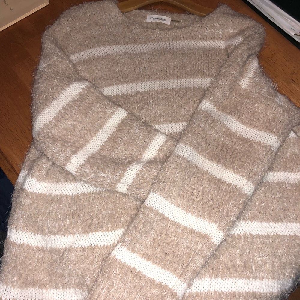 Calvin Klein oversized fuzzy sweater